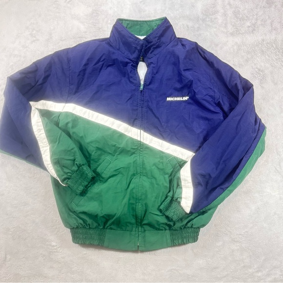 Vintage 80’s Michelin Windbreaker Jacket Size M Made In USA K-Products - Picture 1 of 4